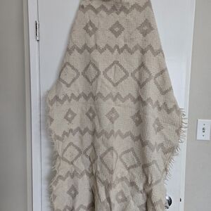 Wilfred Textured Cream Blanket Scarf